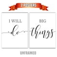 thumbnail image 4 of I Will Do Big Things Set of 2 Posters 18 x 24 Inches Minimalist Art Typography Art Bedroom Wall Art Romantic Gift Home Wall Art Poster, 4 of 5