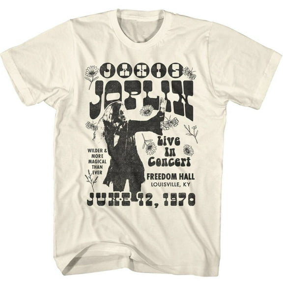 Janis Joplin Wilder and More Magical Natural T-Shirt