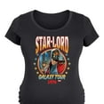 thumbnail image 3 of Marvel Guardians of the Galaxy - Star Lord Band Tee Style - Maternity Scoop Neck Graphic T-Shirt, 3 of 5