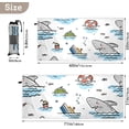thumbnail image 3 of Coolnut Cartoon Sea Animal Beach Towel Fast Drying Camping Towels Sand Free Beach Blanket Soft Absorbent Travel Sport Towel for Gym Bath Shower Swimming 31" x 71" Washcloth Gift, 3 of 7