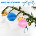 thumbnail image 3 of 30Pcs Bola de hilo de seda Colgante de Navidad colorido Decoración de bola de nieve (Color aleatorio), 3 of 6