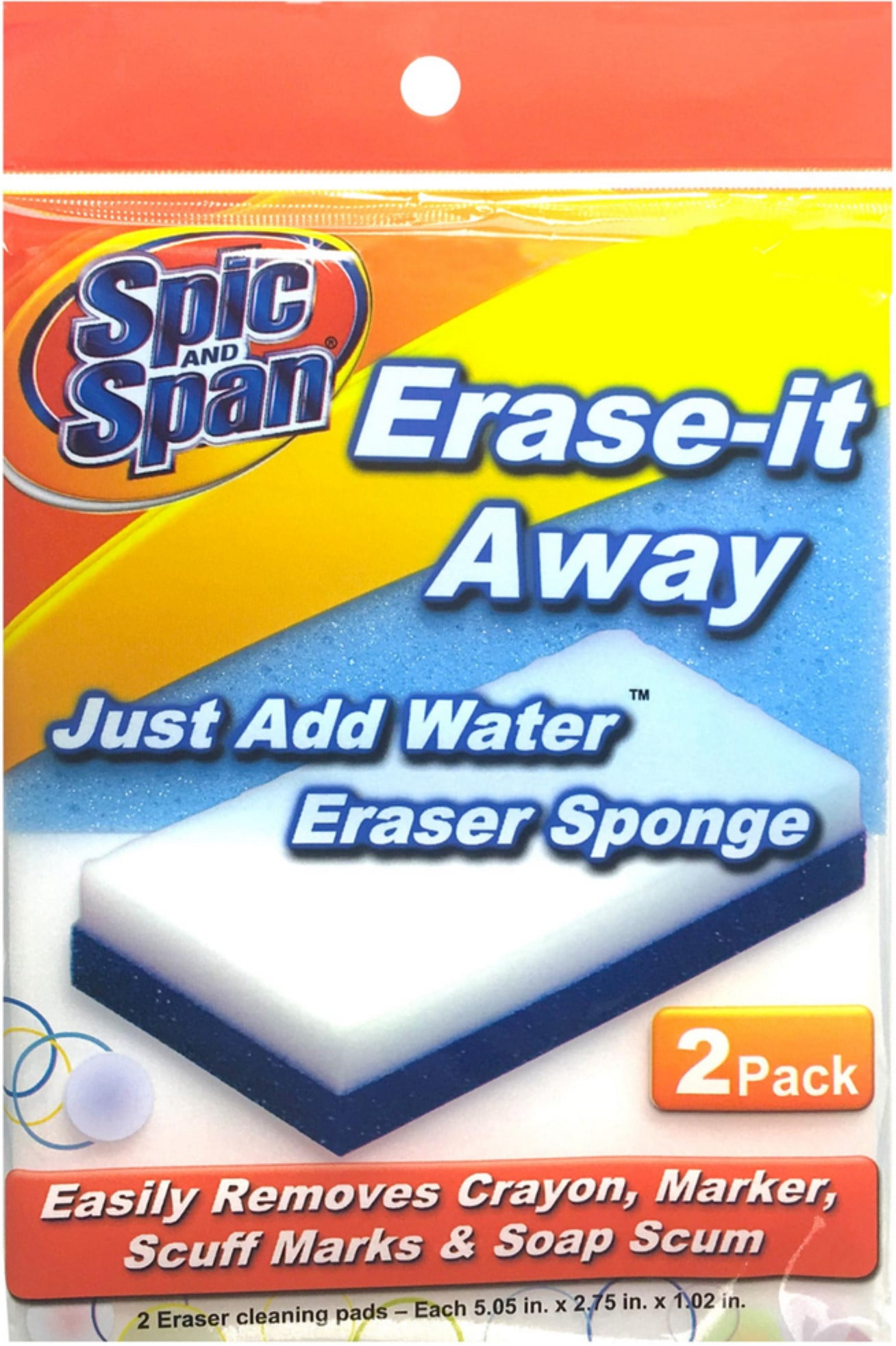 Spic And Span EraseIt Away Sponge 2 ea