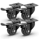 thumbnail image 1 of Ruedas giratorias de 4 x 50 mm - Ruedas oscilantes de 200 kg con freno - Ruedas para muebles de alta resistencia para mesa de centro con carrito Sailing Electrónica, 1 of 4