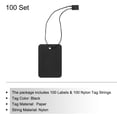 thumbnail image 3 of Unique Bargains Price Tags and Hang Tag String Clothing Tag, 2'x1.4' Black String Tags for Clothes, Retail Store 100 Set, 3 of 7