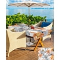 thumbnail image 5 of Fsddascl Farmhouse Flowers Outdoor Tablecloth - 60x102 Inch Rectangle Dining Table Cover, Botanical Wild Floral Garden Motifs Waterproof Outdoor Table Cloth with Umbrella Hole & Zipper for Patio, 5 of 7