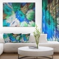 thumbnail image 1 of Extrusive 3D Fabric Flowers Blue - Floral Art Canvas Print, 1 of 3