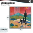 thumbnail image 4 of Stupell Industries Bohemian I Used To Be A Cowboy Gray Framed Giclee Art, 17 x 17, by Dianna Fritzler, 4 of 8