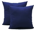 thumbnail image 1 of Huangxibin 300 Thread Count Body Pillow Cover Pillowcase Pillow Protector Cushion Cover with Zippers Only Cover No Insert (014 Dark Blue Flower Leaves), 1 of 3