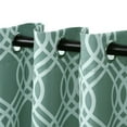thumbnail image 4 of BNM Ribbon Blackout Curtains, Set of 2, 52" x 96", Teal, 4 of 6