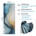 thumbnail image 2 of Blue Gold Marble Pattern Hot Yoga Mat Towel Non Slip for Hot Yoga - Quick-Drying Yoga Mat Cover with 4 Corner Pockets with Travel Bag - Hot Yoga Towel Non Slip Grip Moisture Wicking Sweat 70"x26", 2 of 6