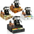 thumbnail image 3 of Estbridge 1pc Rustic Wood Countertop Coffee Bar Organizer  Coffee Station Organizer With Coffee Pod Drawer Holder K Cup Organizer  Coffee Machine Stand Coffee Bar Accessories Organizer  K, 3 of 7