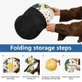 BZSMCE Striped Lemons Flowers Pattern Shade Foldable UV Protection for ...