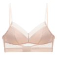thumbnail image 1 of Sujetador de realce cómodo con espalda baja Sujetador Bralette de encaje Sujetador de punto de malla Ultra delgado para mujer Sujetador corto para mujer Sincero  Hogar, 1 of 3