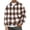 19#Multicolor, variant on Men's Plaid Flannel Pullover Sweatshirt Quarter Zip Tartan Long Sleeve Casual Shirt Fall Winter Comfort Fit Streetwear Top Multicolor 2XL