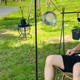 thumbnail image 3 of Yokua Folding Lamp Stand Portable Outdoor Table Light Hanger Rack Easy to Use, 3 of 15