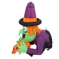 thumbnail image 4 of Bruja Inflable Para Ventana, Decoraciones Inflables De Halloween De 4.43 Pies, Bruja Al Aire Libre Que Salió De La Ventana Explotó Aterradora Con Luces LED, Decoraciones, 4 of 7