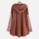 thumbnail image 4 of Puntoco Tops de abrigo con capucha de manga larga y bolsillos casuales de talla grande para mujer Puntoco Puntoco-1, 4 of 4