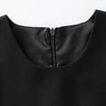 thumbnail image 4 of mgoYE Birthday Girl Dress Girls School Dress Cute Knee Length Sleeveless Jumper Dress for Kids(Black,6-7 Years), 4 of 9