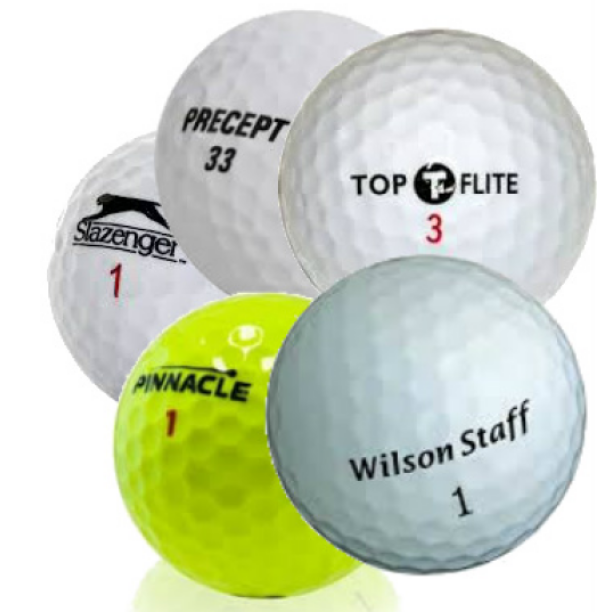 Golf Balls, Assorted Colors, Used, Practice Quality, 100 Pack Walmart