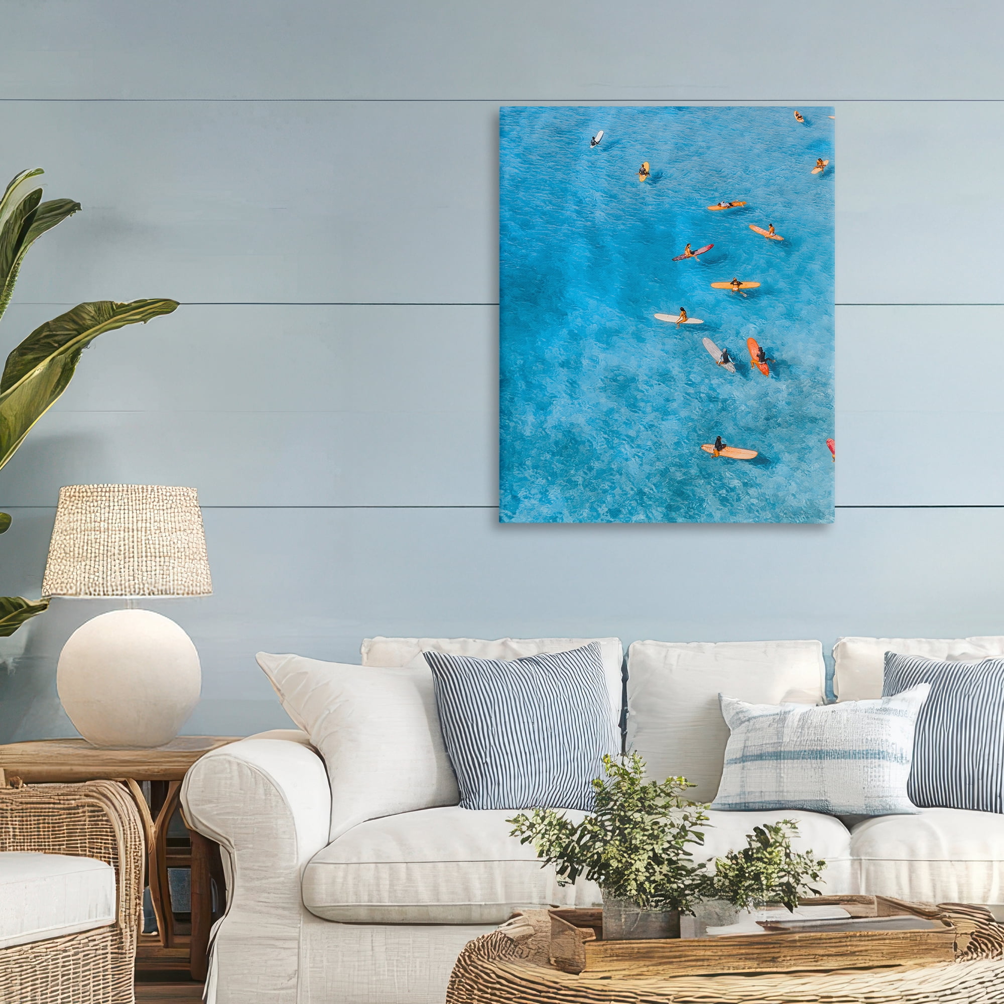 Stupell Industries Leisurely Surfers on Sea Canvas Wall Art, design by Jesse Keith