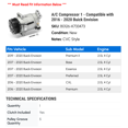thumbnail image 2 of A/C Compressor 1 - Compatible with 2016 - 2020 Buick Envision 2017 2018 2019, 2 of 2