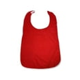 thumbnail image 2 of Waterproof Adult Bib for Elderly, Stain Resistant Meal Protector with Adjustable Straps | Polyester, Reusable Washable Clothing Guard, Large 29.5x17.7in, Gray/White/Red/Blue, Easy Clean Dining Aid, 2 of 6