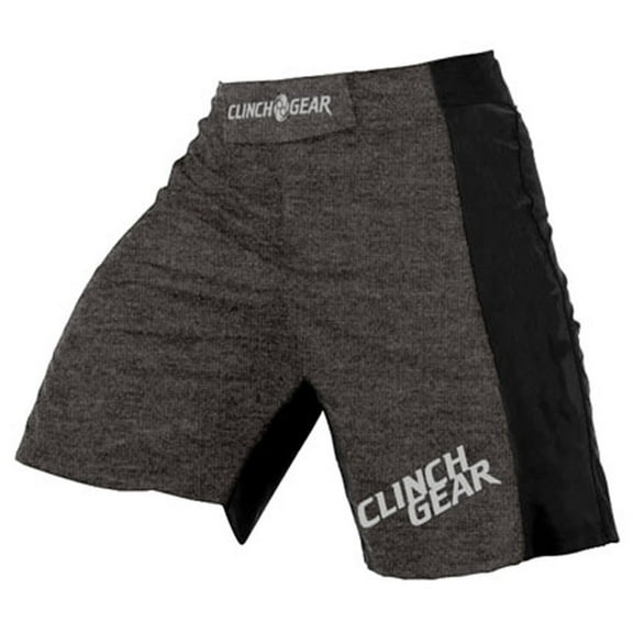 Clinch Gear Mens Catalyst Performance MMA BJJ Shorts - Gray/Black/Silver