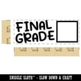 thumbnail image 2 of Final Grade Teacher Student School Self-Inking Rubber Stamp Ink Stamper - Brown Ink - Large 2-3/4 Inch, 2 of 7
