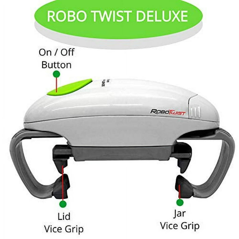 Robotwist Deluxe 7321 Automatic Jar Opener As Seen Higher Torque for  Improved Jar Opening Performance On TV 