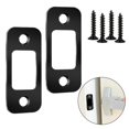thumbnail image 1 of SPRING 2pc Door Mortice Latch Keep Tubular Latch Deadbolt Strike Plate with Screws, 1 of 9