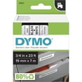 thumbnail image 1 of Dymo 45803 Cinta D1 3/4" 19mm Letra, negro/blanco DYMO Etiquetas para rotulador, 1 of 5