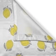 thumbnail image 3 of Ambesonne Lemons Kitchen Curtains, Detailed Upside, 55"x45", Black White and Yellow, 3 of 3