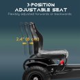 thumbnail image 4 of Aosom Kart à Pédales pour Enfants avec Siège Ajustable, Roues en Caoutchouc, Noir, 4 of 10