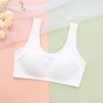 thumbnail image 2 of dmqupv Bralette for Girls Training Bra Racerback Sports Seamless Bras Girls Bra Training Bras for Girls White,9-10 Years, 2 of 5
