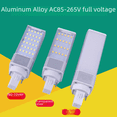 thumbnail image 3 of Resalte el enchufe horizontal LED de aleación de aluminio G24G23, tubo de enchufe 220V110V, protección para los ojos, tornillo E27, burbuja de maíz, 3 of 3