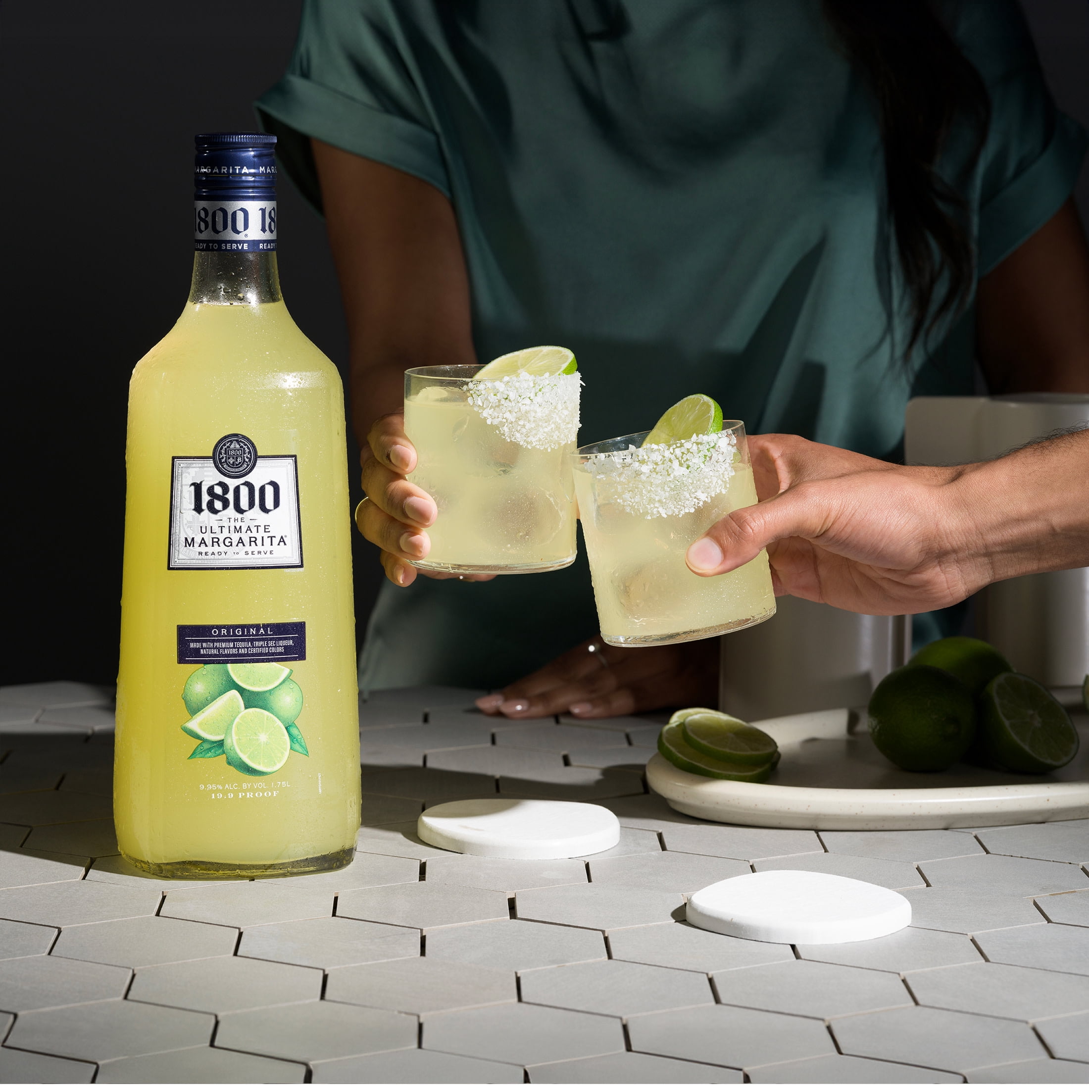 1800 The Ultimate Margarita Original Cocktail, 1.75 L Glass Bottle, 9.95% ABV