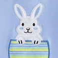 thumbnail image 3 of mgoYE Baby Girl Clothes 0-3 Months My First Easter Baby Girl Outfit Cutest Bunny Carrot Onesie Waffle Jumpsuit Romper Newborn Spring Clothes(Blue,0-3 Months), 3 of 4
