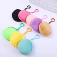 thumbnail image 6 of SDFGTstore Cute Round Coin Purse Keyring Stylish Plushy Wallet Keychain Jewelry for Girl, 6 of 20