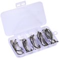 thumbnail image 5 of Holzlrgus Fishing Hooks High Carbon Steel Worm Soft Bait Jig Fish Hooks with Plastic Box, 5 of 7