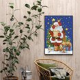 thumbnail image 3 of Cuadros Decorativos Kit de pintura de diamante 5D DIY Santa y regalos Taladro redondo completo Mosaico Imagen Artes Likrtyny embutido en tela, 3 of 9