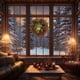 thumbnail image 5 of Adornos navideños, adornos navideños, regalos navideños, corona navideña, decoración navideña, colgante de puerta, colgante de pared, corona de ratán, accesorio para escaparate, escenario de centro co, 5 of 6