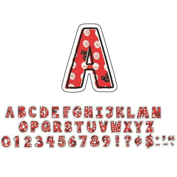 4 in. Mickey Color Pop Deco Letters - Pack of 3