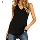 thumbnail image 1 of Camiseta sin mangas Camiseta sin mangas con cuello en V para mujer Chaleco suelto informal de color sólido, L Vogacara AP001695-03, 1 of 7