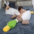 thumbnail image 2 of Almohada de peluche Pasrdqoyp de felpa con forma de pato real, 75 cm, 2 of 6