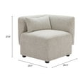 thumbnail image 4 of Simu Corner Chair Dune Greige Sectional, Modern Style, Armrest support, Elm Wood, Indoor Living, 4 of 11