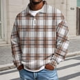 thumbnail image 2 of IWRICH Waffle Plus Size Polo Shirts for Men Long Sleeve Big and Tall Shirt Casual Collared T Shirts Textured Knit Tops 36-Light Gray XL, 2 of 4