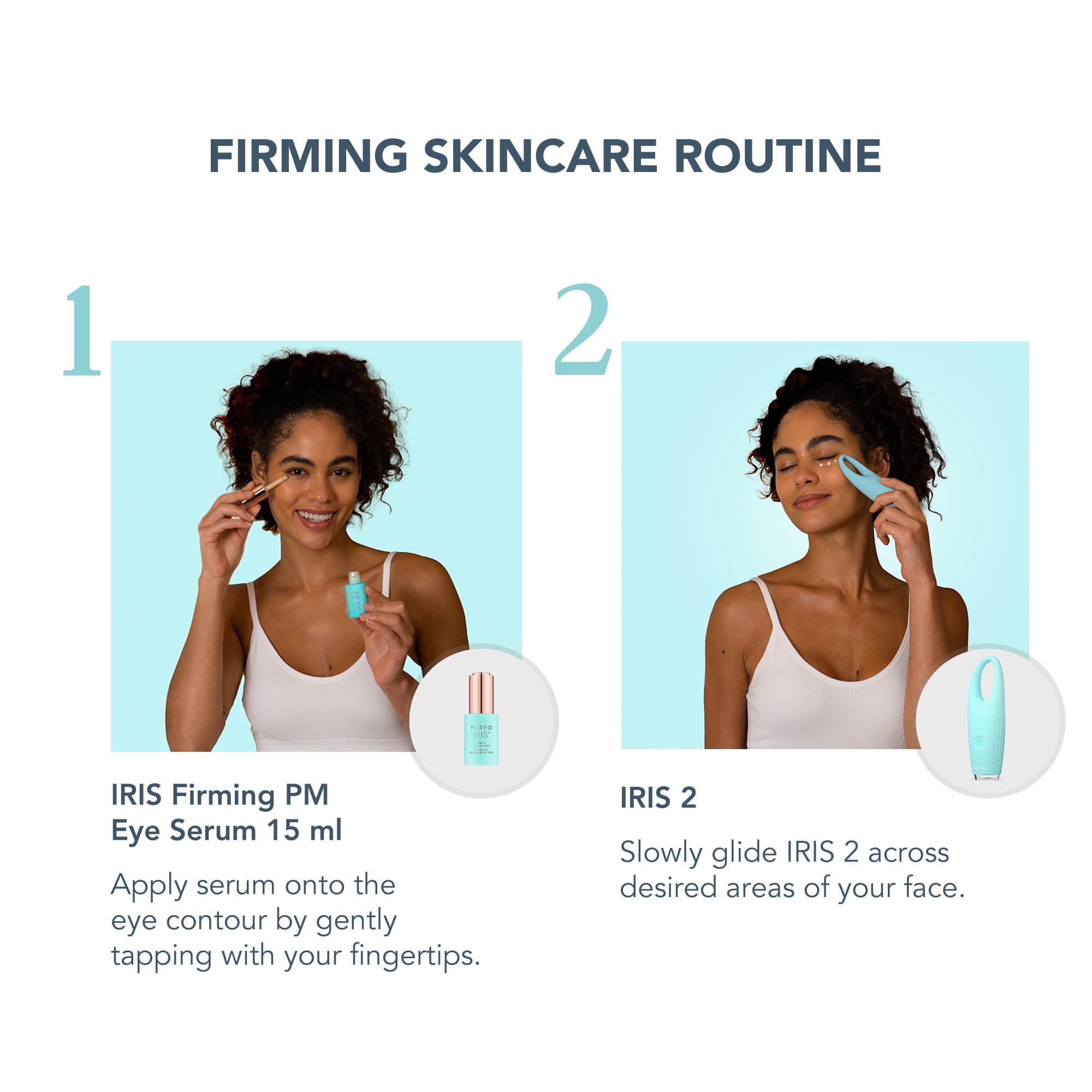 FOREO Eye Candy IRIS 2 Bundle - Eye Massager + IRIS Firming PM Eye Serum