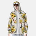 thumbnail image 2 of Fotbe Bird Sunflowers Chaqueta con Protección Solar UPF 50+ para Hombre y Mujer, Camisa con Capucha y Bolsillos-Small, 2 of 7