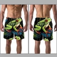 thumbnail image 3 of luoweisi Men's Beach Shorts Quick Dry Swim Trunks with Mesh Lining Frog L, 3 of 5