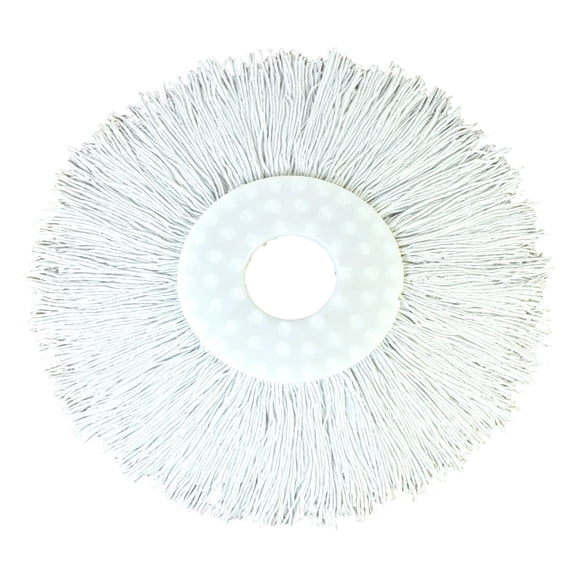 Spin Mop Replacement Head, Washable Microfiber Mop Refill with 6.3 Inch Round Head, Universal-Style Cleaning Pad for 360° Rotating Mop Systems and Household Floors